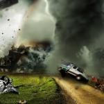 Giant Tornado, Destroys Vehicles and Homes. (Texas, USA) 2024 Compilation